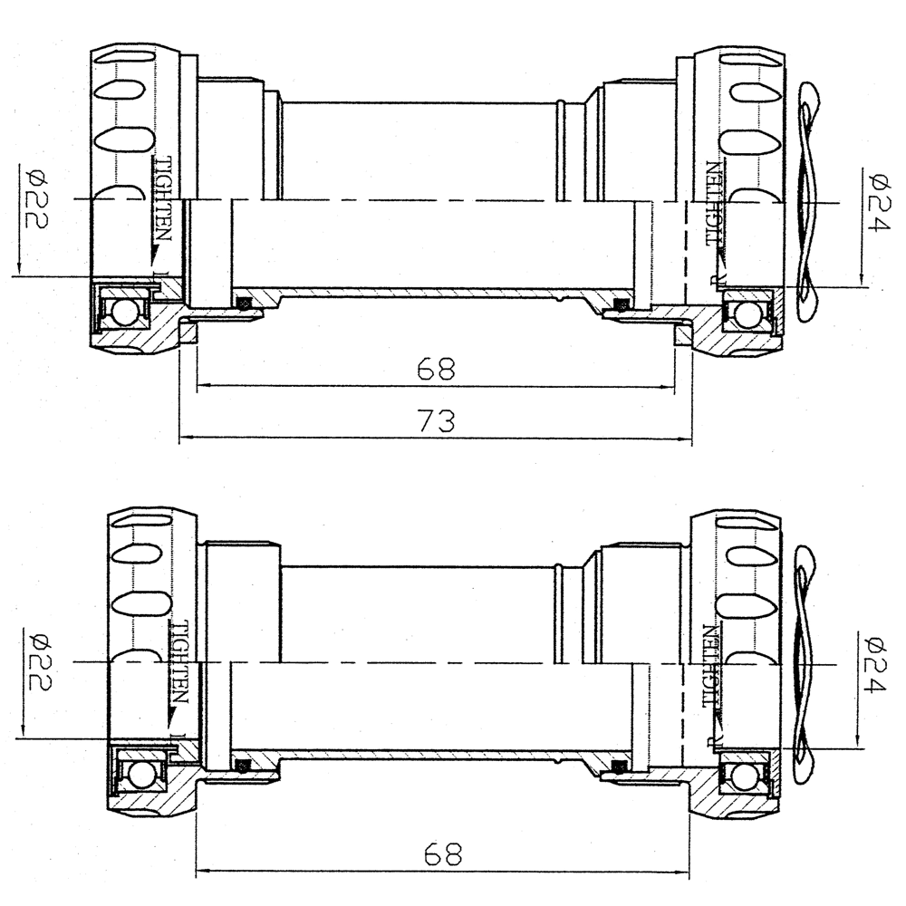 BS68/73S CAJA PED /TRU