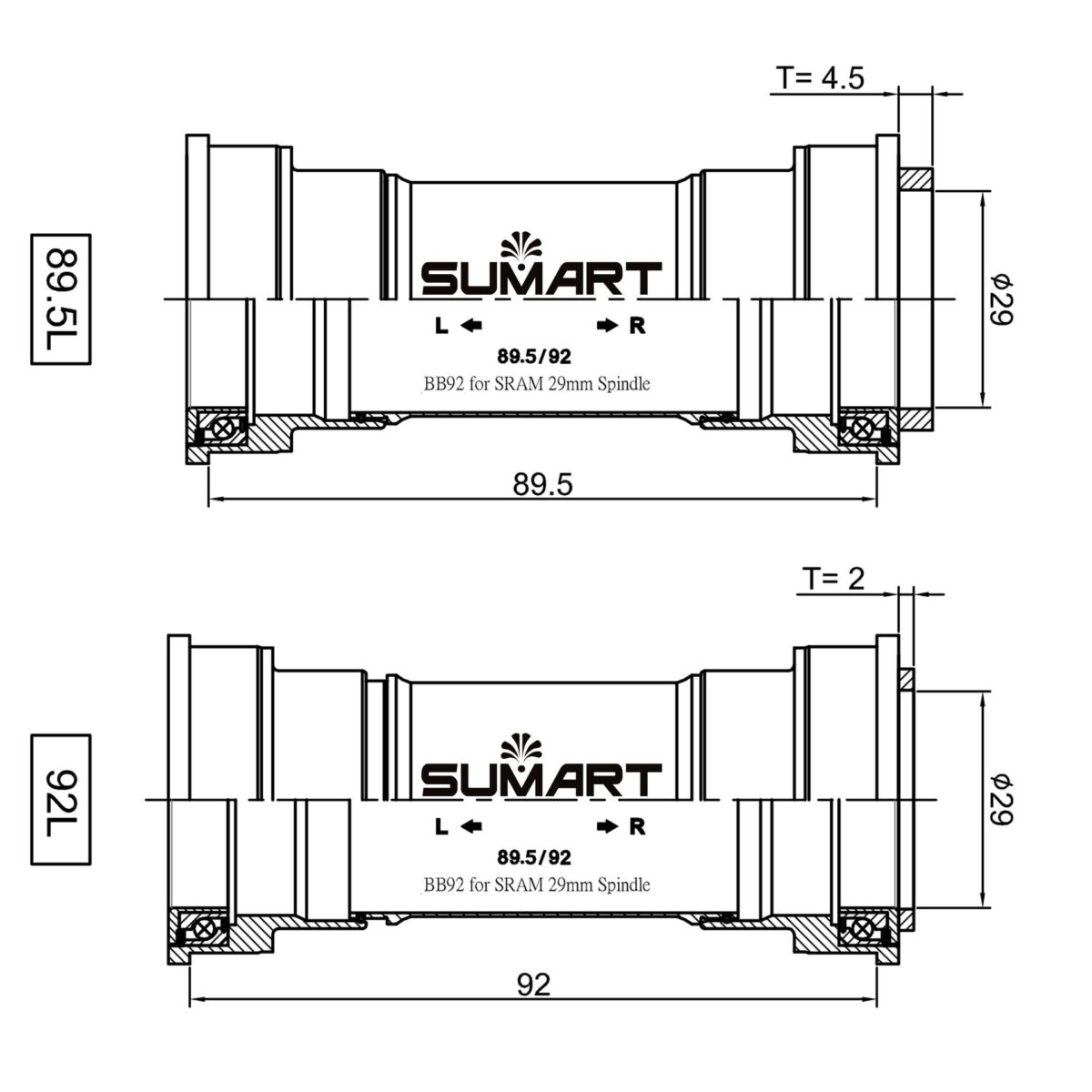 BS89.5/92E DUB 28.99mm