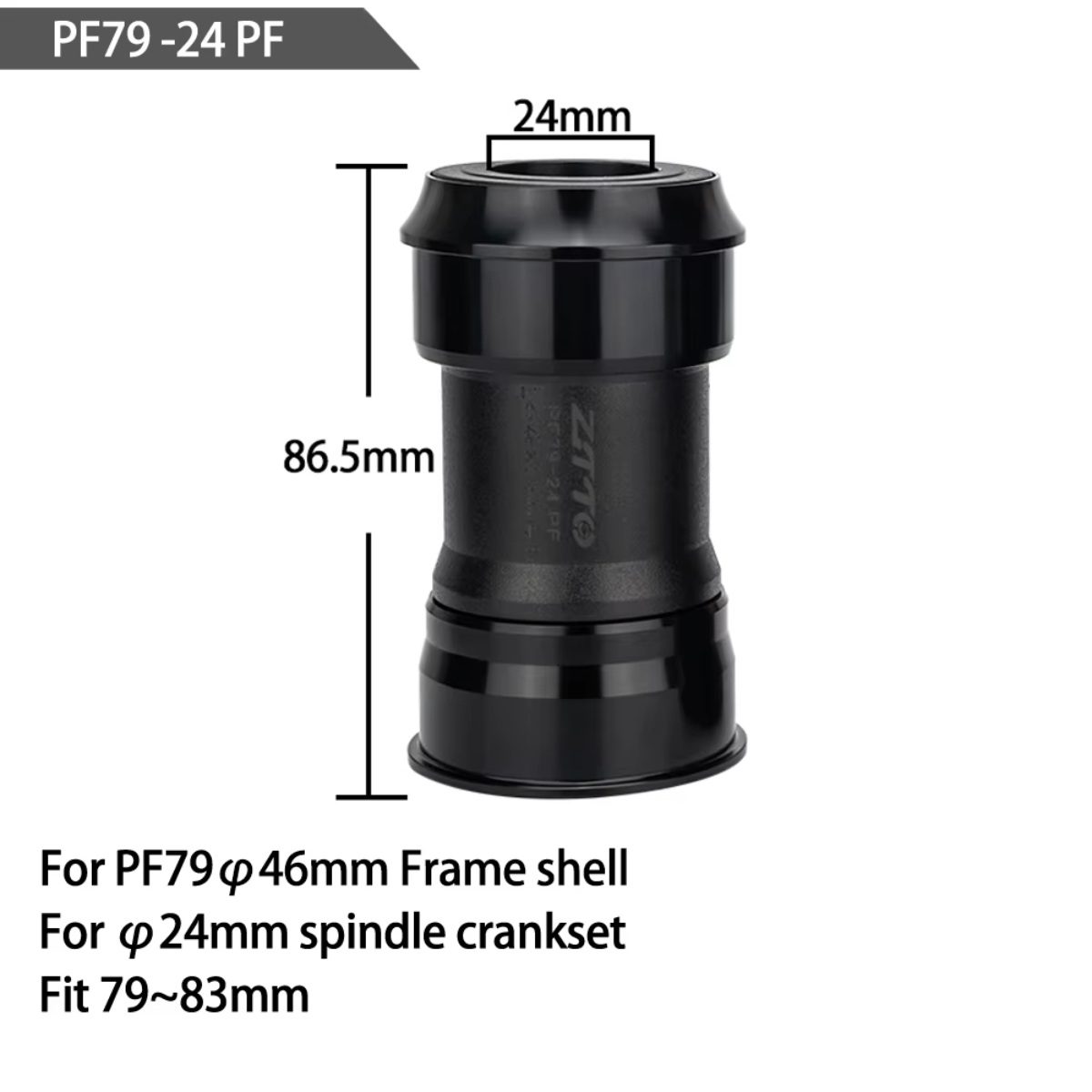 ZZ-ZZPF79-2479PF CAJA PEDALERA Shimano 24mm Pressfit Pf79-46mm